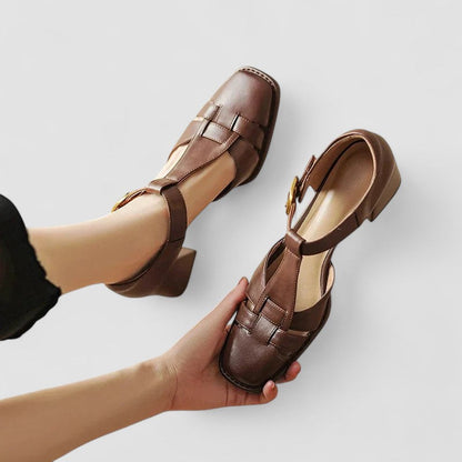 Scarlett – Sandales à talons bloc T-Strap orthopédiques