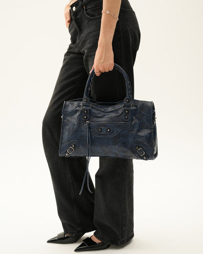 Navy Medium Muse Bag